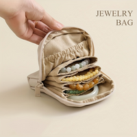 Christmas Gift Holiday Present Travel Accessories Jewelry Bag PU Material, Perfect for Festive Season and Daily Use