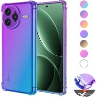 Gradient Airbag TPU Case for Xiaomi Poco F7 Ultra F7 Pro 5G Protective Shockproof Cover Fundas Coque Capa