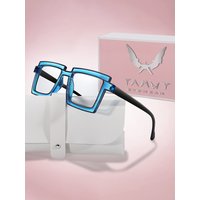 AliExpress NONE Oversize Cycling Sunglasses Women Trendy Square Fashion Transparent Shades for Outdoor Party Travel Beach Vocation With BOX