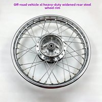 OffRoad Motorcycle 2.15*18 21 Inch Drum Brake Front And Rear Wheel Hub Assembly With Steel Rims