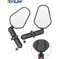 AliExpress RYSJM Dirt Bike Wide Folding Rearview Mirror Adjustable Motorcycle Side Mirror For Adventure Street Bike Reflectors Rear View Mirrors