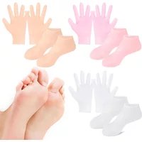Silicone Anti Crack Foot Mask Prevents Dryness Foot & Hand Spa Mask Pedicure Socks & Moisturizing Gloves for Feet/Hand Care