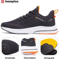 Baasploa Men's Running Shoes New Outdoor Mesh Breathable Sports Tennis Shoes Male Casual Lightweight Lace-Up Sneakers
