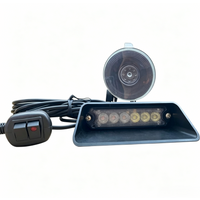 18W Led Traffic Emergency light car windshield strobe warning light,6Leds flashing light,Car dash warning lights with suckers