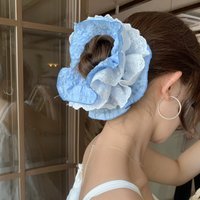 Cute Scrunchies Sweet Style Checkered Lace Four Layer Large Intestine Hair Band Hair Tie Bun Hairstyle Hair Band Hair Accessory