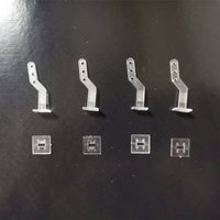 10 Pcs PC Mini Ultra Light Horns 10x10x33 3 Hole RC Airplanes Parts Electric Planes Foam Model Accessories PARTS