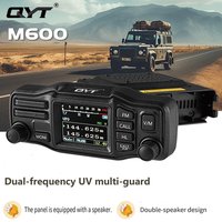 QYT M600 25W Separate Panel Mobile Radio Double Speaker Design VHF UHF Dual Band Walkie Talkie