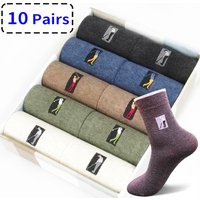 New High Quality Men's Socks Business Casual Long Socks The Golf Logo Spring Autumn Winter Warm Dress For Man Gifts Size 38-45
