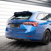 For Skoda Octavia Standard / RS / Sportline Mk4 Estate 2019 - 2024 Maxton Style Rear Spoiler Cap Car Rear Boot Lip Lid Rear Wing