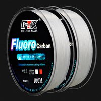 100M Fishing Line Nylon Line Fluorocarbon Fishing Lure Line 4.13-34.32LB Carbon Fiber Leader Soft Line