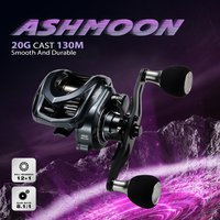 SOLOKING Ashmoon Alloy 8.1 Gear Ratio Baitcasting Reel Ultralight BFS Smooth Reel 6KG Drag Power 12+1 Bearings Fishing Reels