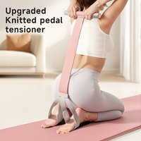 1pc Fabric Foot Pedal Resistance Band, Yoga Assistance Pull Rope Sit-Up Training Leg Stretching Band, Elastic Rope Abdominal