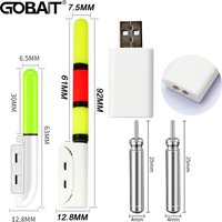 Upgraded Night Fishing Floats Light Luminous CR425 3.6V Lithium Battery Charger Set Buoy Tools Fresh Water Bobber Pesca Tackle