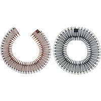Women Plastic Full Circle Stretch Diamond Flexible Comb Teeth Headband Hair Band Clip Face Wash Fixed Hair Accessories Non-Slip