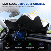 Foldable Car Windshield Sun Shade Umbrella Front Window Cover UV Block Heat Protection Parasol