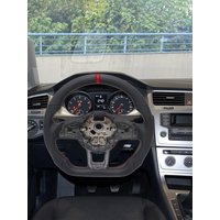 Original Steering Wheel Upgrade Suitable For Volkswagen Golf 7 7.5 GTI Perforated Leather Carbon Fiber Material Car Accessories