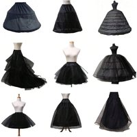 Schwarzer Meerjungfrau Hochzeit Petticoat Krinoline Unterrock Slip