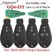 jingyuqin Fobik GQ4-53T Remote Car Key 433MHz PCF7961M 4A Chip for Jeep Cherokee Sport KL 2014 2015 2016 2017 2018 2019 Fob