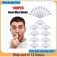 Portable 100PCS Nose Wax Sticks Nose Wax Applicators For Painless Nose Hair Removal Tool Wax Accessories Beeswax Safe