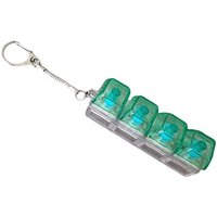 Colored 4-key Pressure Relief Keyboard Button Keychain Portable Pendant Toy for Anxiety Stress Relief Gift Accessory