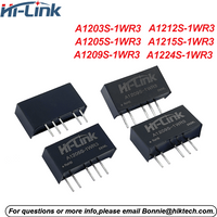 Hi-Link Dual Output 1W 12V to 3.3V/5V/9V/12V/15V/24V A1205S-1WR3 A1212S-1WR3 A1224S-1WR3 DC-DC Power Supply Module