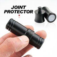 1Set Special Billiard Cue Joint Protector Set Plastic Black Middle Wheel Protection Cover Joint Caps for Uni Loc Wavy
