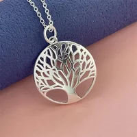 925 silver necklace tree of life pendant, suitable for women's daily wear
