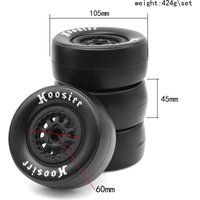 4pcs 105mm 1/10 Short Course Truck Tire Wheel Tyre 12mm Hex For Traxxas Slash Arrma Senton HuanQi 727 Vkar 10sc HPI HSP RC Car