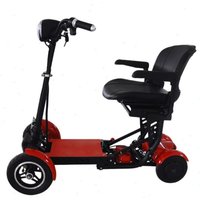 500W36V 10 inch foldable electric scooter for adults elderly with seat lightweight mobility scooter for travel 4 wheels folding