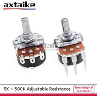 WH138-1 Adjustable Resistance Speed Regulator With Switch Potentiometer Length 20mm B5K B10K B20K B50K B100K B250K B500K Ohm