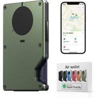 Wallet With Built In Airtag Chip, Rfid Blocking Credit Card Holder, Slim Wallet For Men, Compatible With Apple Find My ios Only
