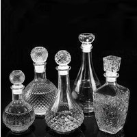 1Pcs Mini With Screw Cap Wine Bottle Transparent Spirit Alcohol Liquor Whiskey Decanter Small 50ml Glass Bottle