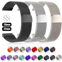 20mm/22mm Milanese band For Amazfit GTS/2/2e/3/4/GTS2 Mini/GTR 47mm/GTR2/3/4/Pro stratos Metal Bracelet Amazfit bip 3 pro strap