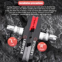 Rubber Bicycle Brake Pads Small Wheel Brake Parts Mountain Bike Speed Brake Pads Lightweight Wear Resistant Cycling Accessories