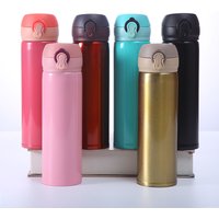 380-500ml solid color 304 stainless steel double-layer bouncing cup, student advertising cup, gift water cup, insulated cup