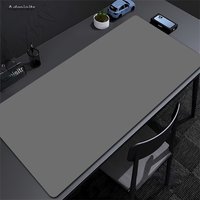 Solid Color Mouse Pad HD Printing Minimalist Grey Large Mousepad Natural Rubber Anti slip Carpet Kawaii Desk Mat With Lock edge