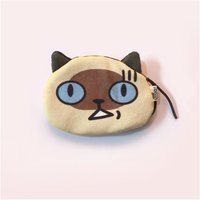 Cute Cat Expression Coin Purse Cute Pattern Cartoon Design Cat Earphone Bags Lipstick Cosmetic Bag Gift