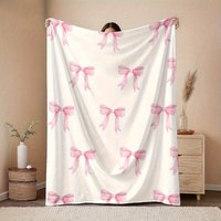 VIKAMA Pink Bow Printed Carpet Pink Bow Soft Skin friendly Non shedding Hair Bedroom Living Room Decoration