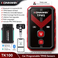KONNWEI TK100 TPMS Programming Tool for All Cars Trie Pressure Sensor Activator 315/433MHz TPMS Reset Tool Lifetime Free Upgrade image 4