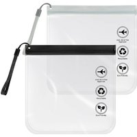 Transparent Travel Use Leakproof Flight Make Up Waterproof Bag For Women Reusable Airport Security Toiletry Bag