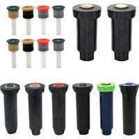 Garden Lawn Popup Sprinkler 90/180/360 Degree Rotation Sprinkler Adjustable Replacement Scattering Nozzles For Irrigation