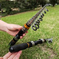 Ultra Short Mini Sea Fishing Rod for Lure Winter Ice Pole Pocket Telescopic Fishing rods 1M-2.3M For Travel Saltwater Freshwater