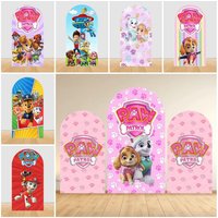 Paw Patrols Photography Backdrop Arch Dog Kid Birthday Party Decor Baby Shower Photo Photographic Background Studio Shoots Props