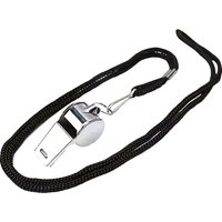 Metal Sports Referee Whistle With Black Lanyard Portable Stainless Steel Coach Whistle For Football Basketball Training Outdoor