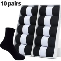 5/10 Pairs Men's Cotton Socks New Style Black Business Men Socks Soft Breathable Summer Winter for Male Socks Plus Size 38-45
