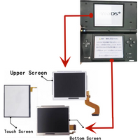 NEW Console LCD Screen For NDSi Replacement Part Upper Screen Bottom Screen Touch Screen For NDSi Repair Display