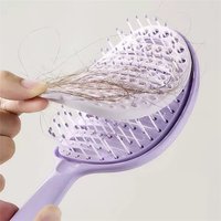 1pcs Self-Cleaning Hairbrush & Scalp Massager - Anti-Frizz Volumizing Brush, Portable Hair Styling Tool for Smooth & Fluffy Hair