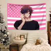 Anime Boy with Cigarette Tapestry - Aesthetic Wall Hanging, Ideal for Bedroom & Dorm Room Decor, Anime & Streetwear Fans