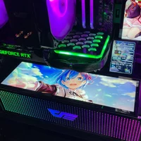 Customized PC Case Side Panel GPU Backplane RGB Faith Light Colorful /RGB /D-RGB AURA Streamer Backplate For Case/Graphics Card