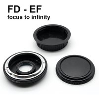 FD - EF For Canon FD Lens Canon EOS EF Camera Mount Adapter Ring EF-S EFS with Correction Glass Focus to infinity
